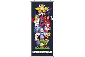 COOLCHANGE Undertale - Quadro in tessuto | Kakemono 100 x 40 cm | motivo: personaggi degli sotterranei