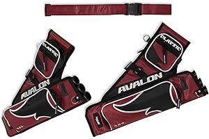 Avalon Archers Gear Archery Classic 3 Tube Target Quiver with Belt RH