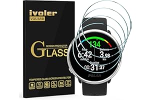 ivoler 4x Cristal Templado Protector de Pantalla para Motorola 360 (3ra Generación, 2020) / Garmin Quatix 7/7 Sapphire Edition/TicWatch Pro 3 Ultra GPS / 4G / TicWatch Pro 3 GPS/Cellular/LTE