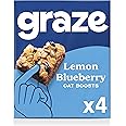 Graze Healthy Snacks - Lemon Blueberry Oat Snack Bars, 4x30g