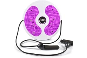 ‎ZEYOU ZeYou Twist Waist Disc Balance Board mit Kordelzug,Multifunktions Magnet Balance Board Pedal,Twisting Waist Disc Balance Board Aerobic-Übungen für Übungen für Hüften und Taille Fitness und Bewegung