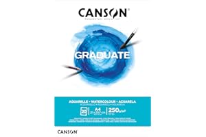 Canson Graduate Acuarela Bloc Encolado A4 20H Fino 250g