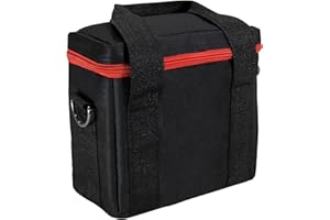 powkey Carrying Case for R100 Power Station, Carrying Bag for Outdoor Camping Travel, Storage Bag with Inner Pocket for Charging Cable and Accessories(R100 NOT Included)