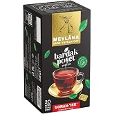 Mevlana &Ccedil;ay Bardak Poşet Siyah 20 li