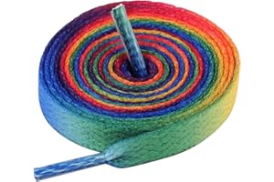 LARGERED Lacci Scarpe,Stringhe Scarpe per Sportive Casual Sneakers,Lacci per Uomo e Donna,Lacci per Scarpe Piatti 8mm Larghe,Lacci per scarpe piatte spesse per scarpe da ginnastica(75cm-180cm)