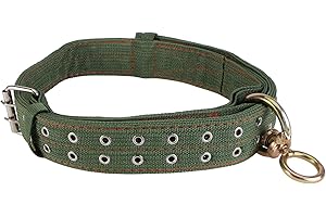 Cabilock Cattle Collar: Thick Canvas Cow Neck Strap, Adjustable Horse Collar, Goat Neck Strap, Green, 130x130cm, Durable & Adjustable, Ideal for Large Breeds, Cows, Horses, Goats