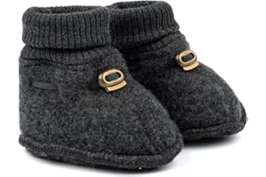 Mikk-line Woll Hausschuhe Kinder | OEKO-TEX 100 | Krabbelschuhe Baby in Wool Für Mädchen und Jungen | Woll-Babysocken 95% Wolle - 100% mulesingfrei | Lauflernschuhe Baby