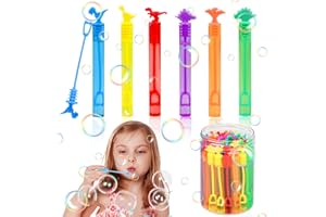 Dawumin Pack of 36 Children's Soap Bubbles Set, Mini Bubble Stick, Soap Bubble Small for Children's Birthday Bubble Gifts, Wedding Party (36 Pieces)