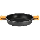 BRA Efficient | Non-stick low saucepan without lid 45 cm | Without glass lid, includes removable silicone handles, suitable f