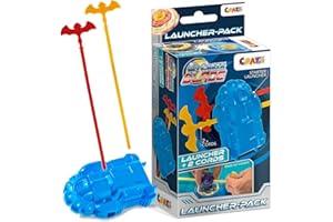 CRAZE Blade Launcher Pack für Kampfkreisel Starter + 2X Reisleinen für Blade Kreisel Metall Kinder Spielzeug Jungen Kreisel für Kinder Kinderkreisel 39922, Bunt