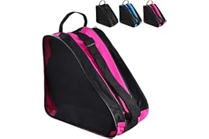 SLTAXAR Mochila para Patines, Bolsa para Patines en Linea para Niños y Adultos, Bolsa para Guardar Patines de 4 Ruedas, Bolsa Transporte Patines Artistico con 3 Compartimentos para Casco Protecciones
