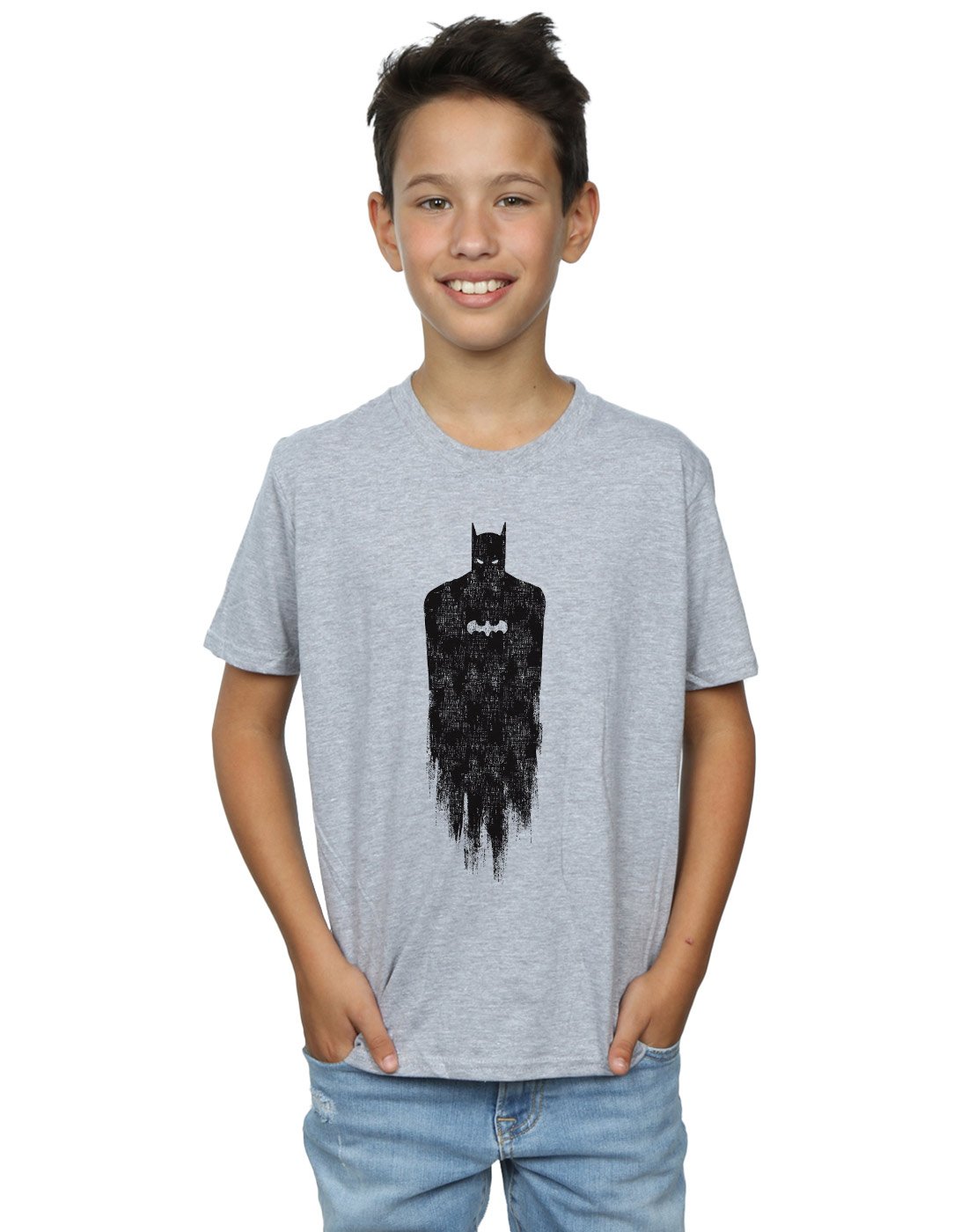 DC-Comics-Jungen-Batman-Brushed-T-Shirt