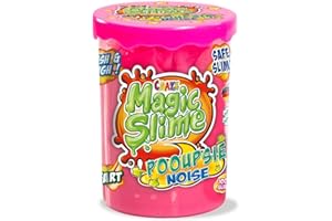 CRAZE Magic Slime Pooupsie Noise, Slime para niños en lata, con Divertido Ruido de Pedo, Incluye 100 g, 3 Colores Aleatorios, Sin Residuos, Fácil de limpiar, Multicolor, 100 g