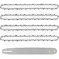 4-Pack Chainsaw Chains with 16-Inch (40 cm) Chainsaw Guide Bar, 16" Guide Bar, Replacement Saw Chains, Low-kickback Chains - 3/8" Pitch - 0,050" (1,3mm) Gauge - 57 Drive Links