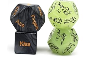 HDDICE Sex dice for Men Naughty Dice Glowing Dice Set Love Dice Games for Couples Valentine Gift Dice Games for Adults Bedroom