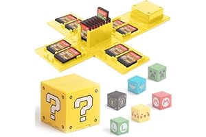 BAYINBROOK Nintendo Switch - Custodia portaoggetti per giochi per Nintendo Switch, può contenere fino a 16 giochi, sistema di archiviazione di protezione, organizer per carte da gioco, custodia rigida