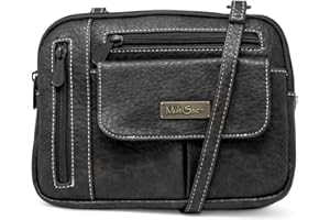 MultiSac Przez ramię Kobiety Zippy Triple Compartment Crossbody bag (1 w zestawie)
