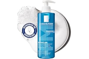 La Roche-Posay - Effaclar - Oczyszczający żel czyszczący - Redukuje przebarwienia, zaskórniki i ślady - Pielęgnacja twarzy wzbogacona wodą termalną - Skóra tłusta i wrażliwa na trądzik - bez mydła