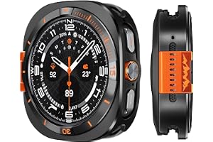 Suphart Metallskydd kompatibelt med Samsung Galaxy Watch Ultra Case 2025/2024, 2-i-1, skyddande robust stötfångare med bakram