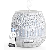 Simpeak Diffusore Atomizzatore di Oil Essenze 400 ml, Umidificatore Diffusore di Aromi con Luce LED per Casa e Ufficio, Camer