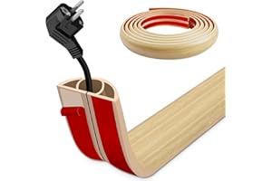 XIANGESTAR Floor Wire Cover 3m Self Adhesive Cable Floor Protect Cord,Cable Cover to Prevent Trip Hazards, Suitable for Home, Office, Factory, Warehouse and Other Places