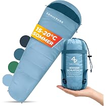 Schlafsack Erwachsene Kinder Sommerschlafsack 100GSM 900g Blau