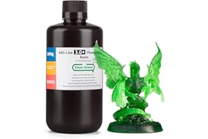 ELEGOO ABS-Like Resina 3.0+, Resina Fotopolimerica Aggiornata per Stampanti 3D, Maggiore Resistenza al Calore, Polimerizzazione Rapida e Alta Precisione, Non Fragile, Verde 1000g