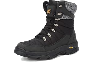 VTASQ Herren Winter Schneestiefel Wasserdicht Warm Gefüttert Winterschuhe Outdoor Warme rutschfeste Stiefeletten Leichte Thermo Wanderschuhe