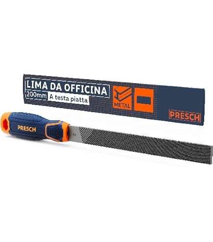 Lima Triangolare In Acciaio T12 8 Pollici Taglio Medio Con Impugnatura Ergonomica 31,5 Cm - 4