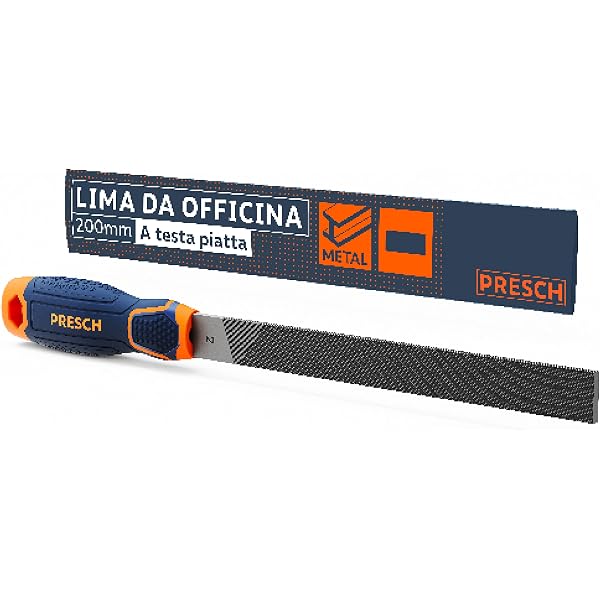 KOTARBAU Lima Piatta Da Officina 250mm | Taglio 3 (Fine) Per Metallo | Acciaio Al Carbonio Con Manico In Legno - 4