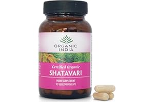 Organic India Shatavari - Organic Shatavari Root (Asparagus racemosus) - Supports Hormonal Balance & Women’s Wellbeing - Supplements for Womens Health - Vegan & Additive Free - 90 Capsules