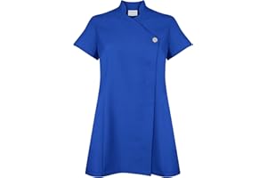 Proluxe Signature Button Beauty Tunic - Hairdressing Massage Therapist Spa Health Work Nail Salon Uniform - Available in 9 Colours