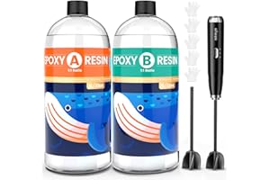 ISTOYO Epoxy Resin, 64oz/2L Crystal Clear No Bubbles Epoxy Resin Kit, Fast Curing Epoxy Resin for Table Tops, Coating, Casting, Jewelry Making, DIY Art Crafts, Cast Coating Wood