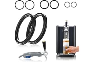 Ancable Guarnizione O-Ring Kit di manutenzione compatibile con Philips Perfect Draft HD3600 HD3610 HD3620 HD3720 - Kit guarnizioni per rubinetto, barile, manico e finezza (8 pezzi)
