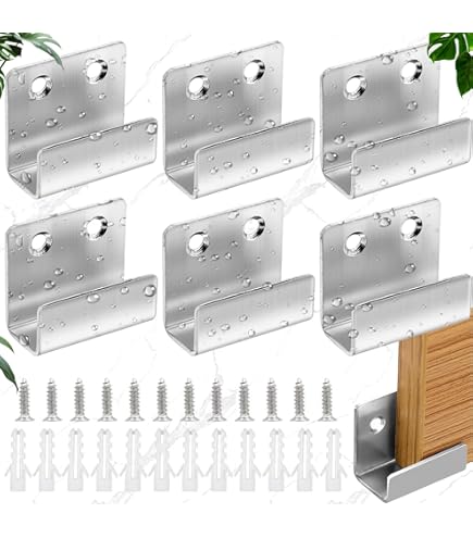 Ganci Per Piastrelle In Acciaio - Set Da 12 Con Viti E Tasselli - Nero Per Esposizione Piastrelle E Decorazioni - Foto 11