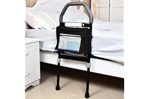 CUIDORA Barandilla Cama Adulto con Luz LED y Patas de Seguridad | Anticaida Cama Adultos | Barrera Cama Adultos | Ayuda para Levantarse de la Cama | Barra Cama Adultos | Baranda Cama Adultos | Valla Cama