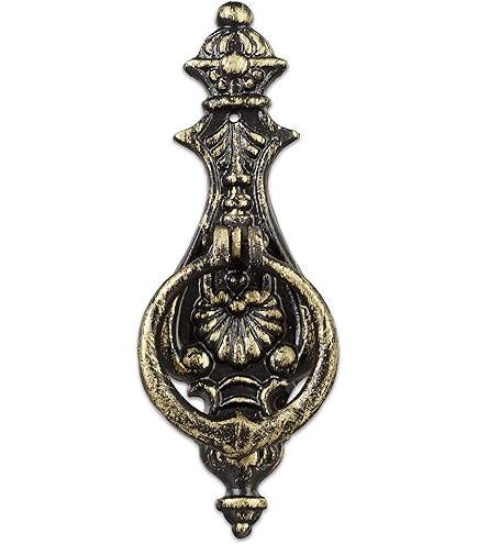 Heurtoir De Porte, Lion Imposant, En Fonte, Design Vintage, H