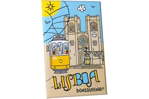 DONSOUVENIR Magnete LISBONA. CALAMITA da FRIGO Lisboa. Modello: Tram E LA sé