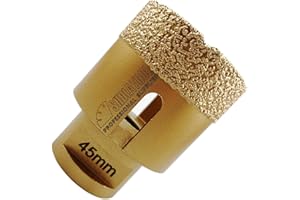 SHDIATOOL Diamond Drill Core Bit Diamter 45mm for Porcelain Tile Granite Marble Dry Drilling