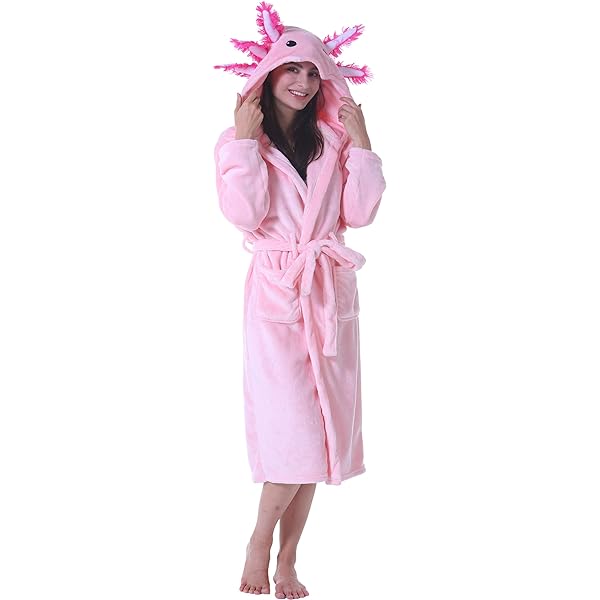 IQYU Ochtendjas voor dames, extra lang katoen badjas fleece