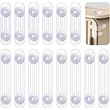 14 Pezzi Blocca Cassetti per Bambini, Giantzhong Sicurezza Cassetti Bambini per Armadietto, Cassetto, Armadio, Frigorifero, C