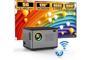 ANKOUJA Proiettore Portatile 5G WiFi Bluetooth, Mini Videoproiettore Home Cinema Supporta Full HD 1080p, 720P Nativo HDMI per iOS Android Smartphone, Fire tv stick, XBOX, PS5, DVD, 720P PROJECTOR