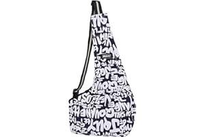SIQITECH Hundetragetasche Welpen Katze Umhängetasche Oxford Tragetasche Verstellbar Haustier Fronttasche Atmungsaktiv Hundetasche Outdoor Reise Transporttasche Schultertasche für Hund bis 5kg