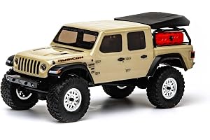 Axial 1/24 SCX24 Jeep JT gladiator 4WD Rock Crawler borstad RTR, beige grå