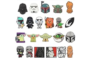 XRHOT Accessori Crocs 22 Pezzi Anime Charm Crocs PVC Ciondoli Jibbitz Crocs Ciondoli Scarpe Idea Regalo per Feste di Compleanno per Bambini