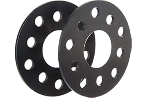 H&R B1055571 Set des espaceurs de Roues Système-DR 10mm par essieu-Cartouche 5x112-Moyeu 57,1mm-Taille de Boulon M14x1,5-Audi/Bentley/Ford/Seat/Skoda/Volkswagen-Noir