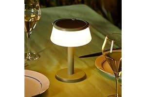 Auraglow Solar Table Lamp & Hanging Lantern – 2-in-1 Rechargeable Light for Garden, Camping or Indoors – USB & Solar Powered, Portable Cordless Lamp, Waterproof Outdoor Lighting (1 Pack)