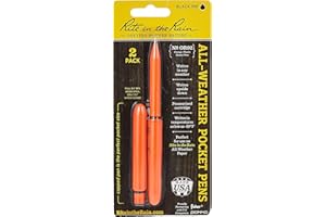 Rite in the Rain Orange Pocket Pen - Set of 2 (OR92) - EDC Waterproof Pen - Compact