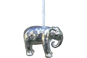 WILLIAM STURT FINE PEWTER Elephant Light Pull Handle, Pewter Elephant Light Pull Cord Handle, Elephant Bathroom Light Pull Handle, Elephant Blind Pull, Hand Cast, in Fine Pewter, by William Sturt