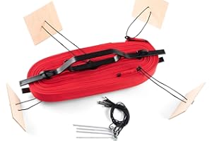 MARKO II VOLLEYBALL Kit Linee di Campo Beach Volley 16x8m x 4cm Allenamento Segnalettica Deliminatori di pallavolo 18x9